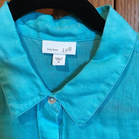 J. Jill linen button down - Picture 2 of 2